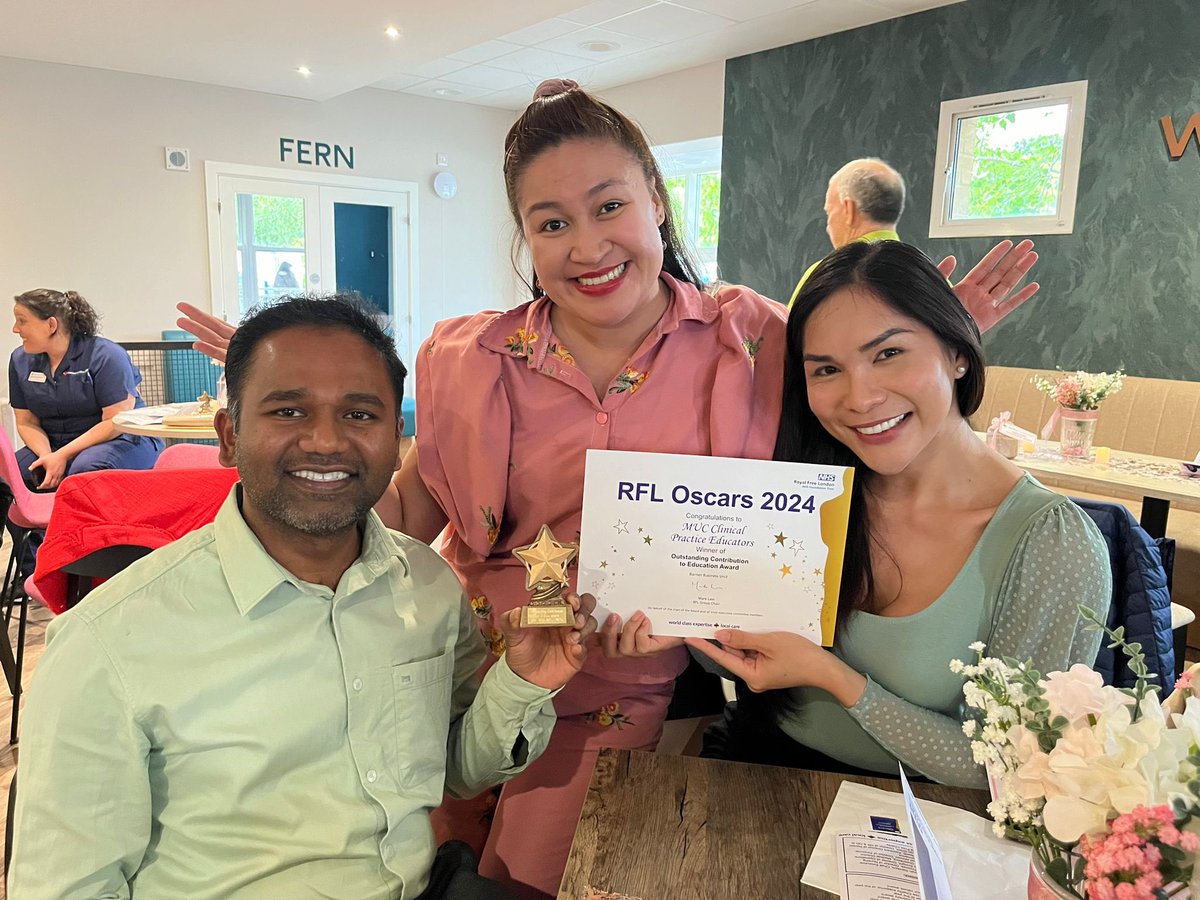 nurseVChantress's tweet photo. Team MUC Clinical Educator Won! 😍
.
.
.
#AnotherFirst
#RFLOscars
#ClinicalPracticeEducators https://t.co/eoIlLKVdCS