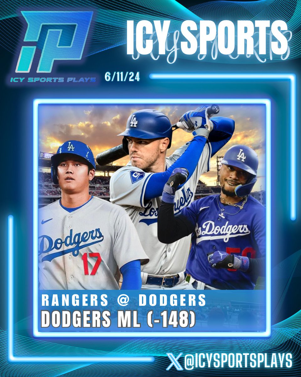 IcySportsPlays's tweet photo. Like = Tailing  |  15-0 Last 15 FREE PLAYS

Dodgers ml -148 (1u)

#gamblingtwitter #gamblingx https://t.co/exwiNVY98W