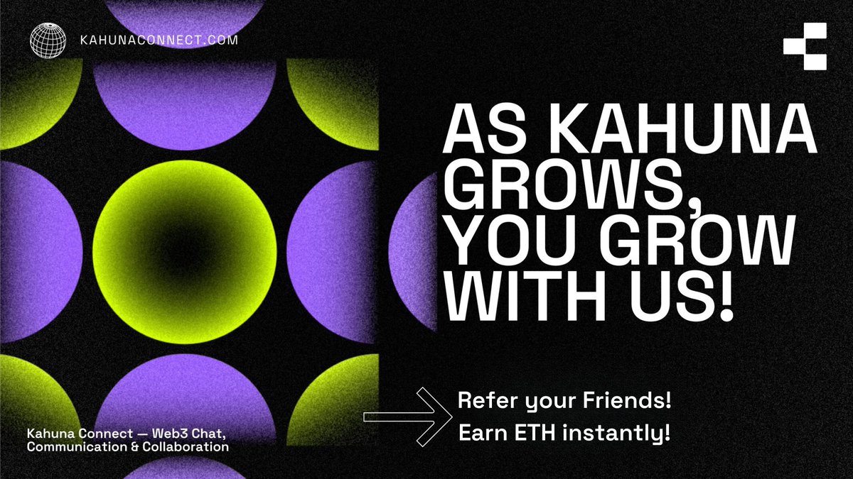 kahuna_connect's tweet photo. Let us pull each other towards the resurgence of NFTs! 

Kahuna Connect's Share and Earn model ensures you that holders will automatically receive a percentage from their referrals. 

This is already in our smart contracts, you only need to refer using your wallet address as the code.

As Kahuna grows, you grow with us!

#Kahuna #Crypto #NFT #Ethereum