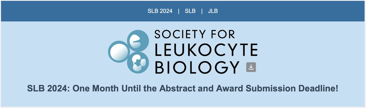 leukocytebiol's tweet image. There are multiple award and grant opportunities for SLB 2024. The award and grant application deadline is July 11th, 11:59pm eastern.
slb.memberclicks.net/awards
#SLB2024