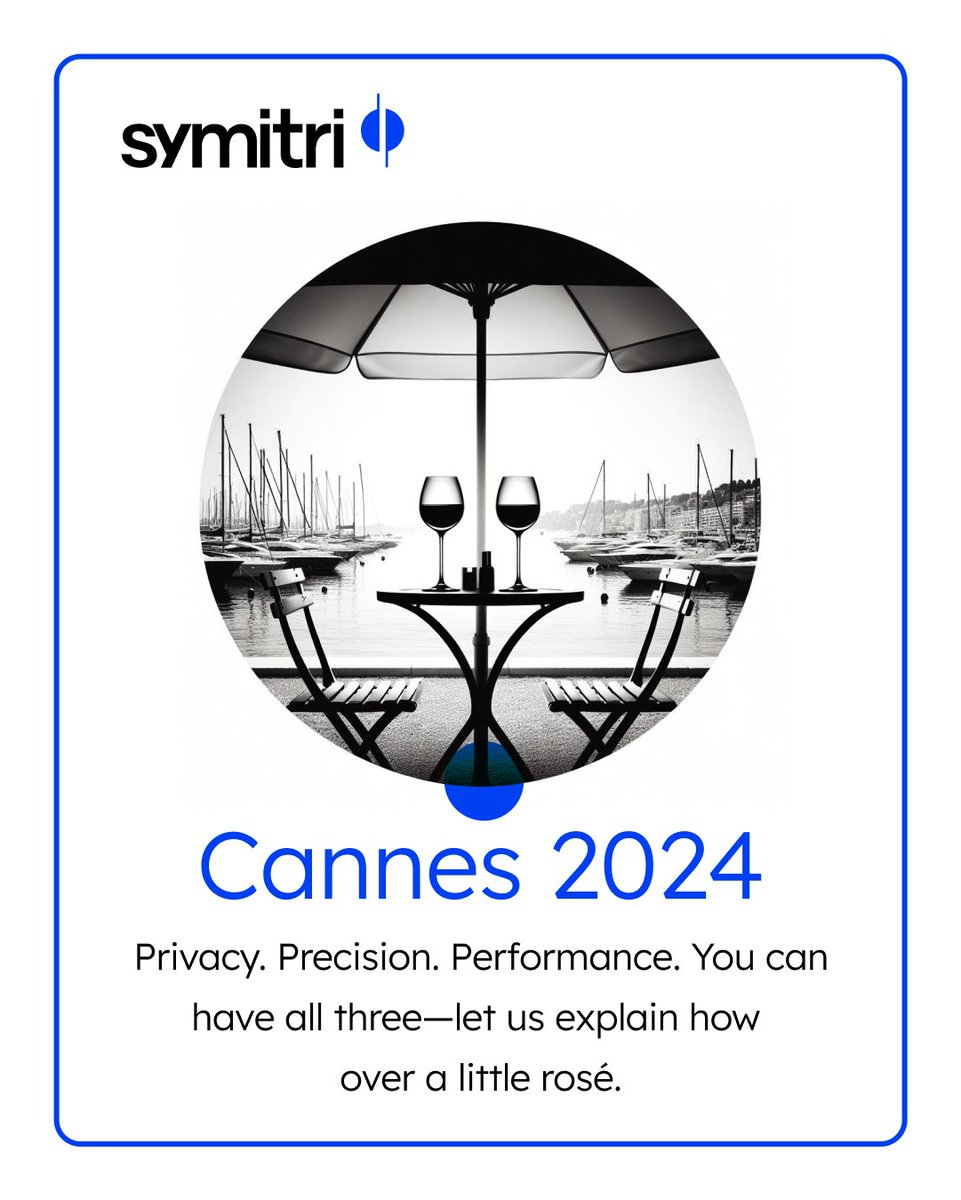 You shouldn't have to chose between the data your business needs and the privacy your customers deserve. With Symitri, you don't have to. If you're attending the 2024 #Cannes Lions, we'd be happy to explain how over a glass of rosé.
trustx.org/trustx-at-the-…