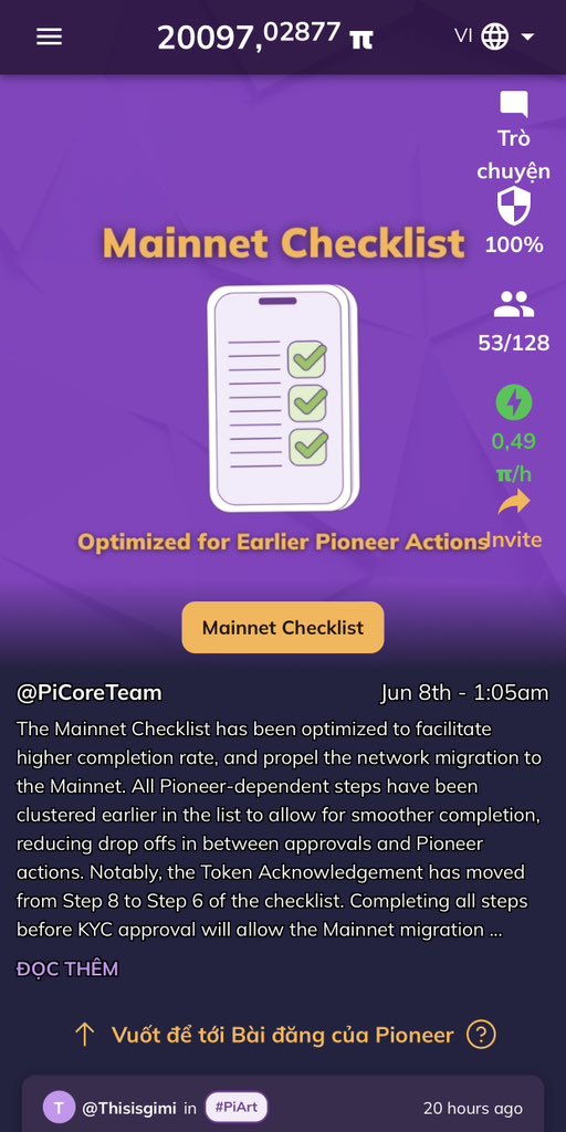 pidesktop's tweet photo. Mainnet Checklist
#PiNetwork #Pi #PayQFS https://t.co/I91Lumdzei