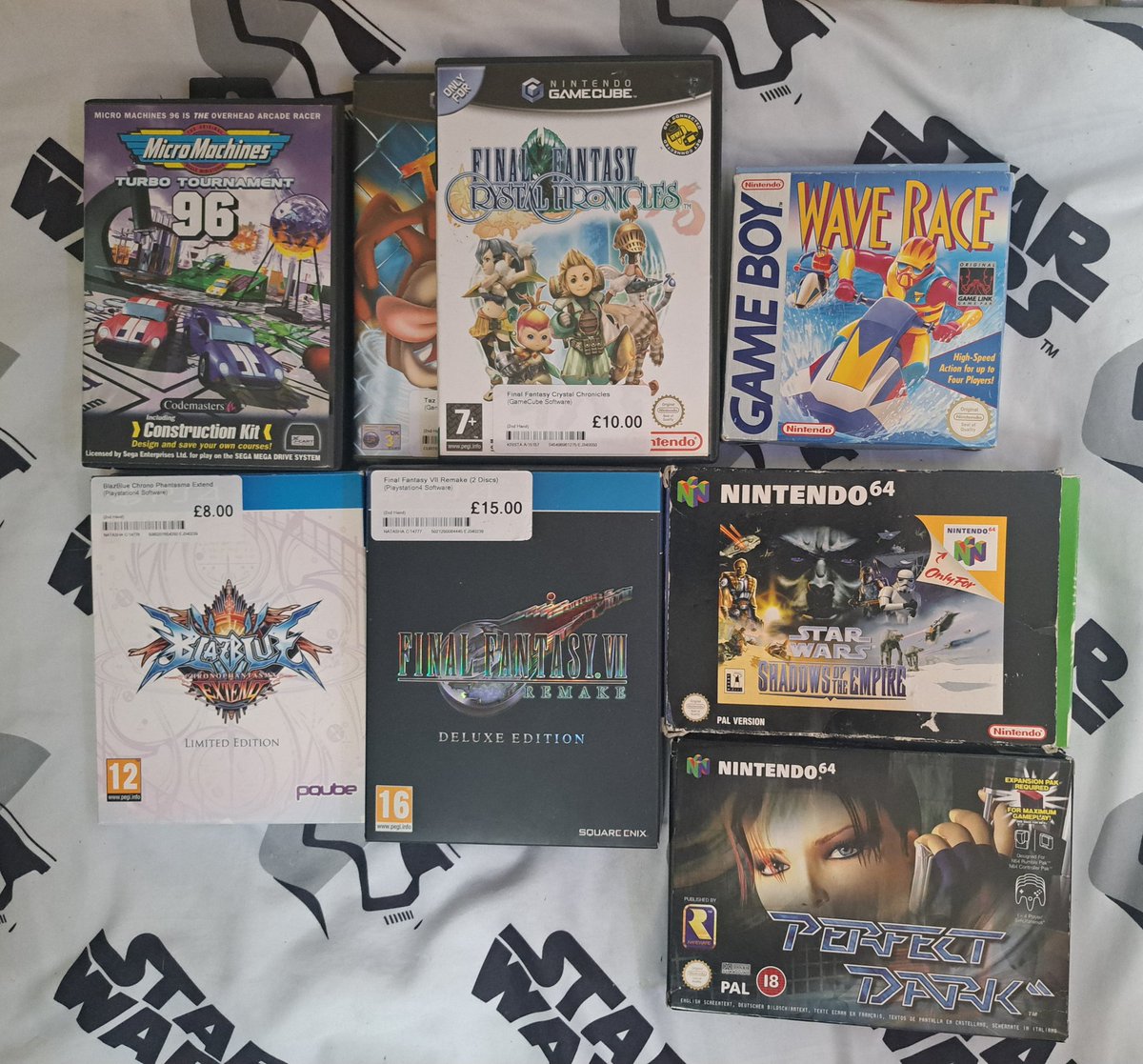 Picked up some awesome titles in the latest CeX exchange video, link below! <a href="/1UpRetroGaming/">1UpRetroGaming</a> <a href="/Sir_eeee/">Sir E</a> 
.
youtu.be/sxjhMV1tRto
.
#RETROGAMING #retrogamecollective #retrogamer #finalfantasy #waverace #starwars
