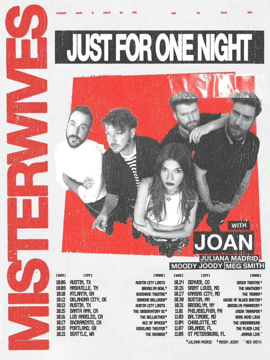 songsbyjoan's tweet photo. pre-sale for the @MisterWives tour is now open 🖤🖤🖤 go go goooo

https://t.co/QgylnWWVE7 https://t.co/EHXlFtEffr