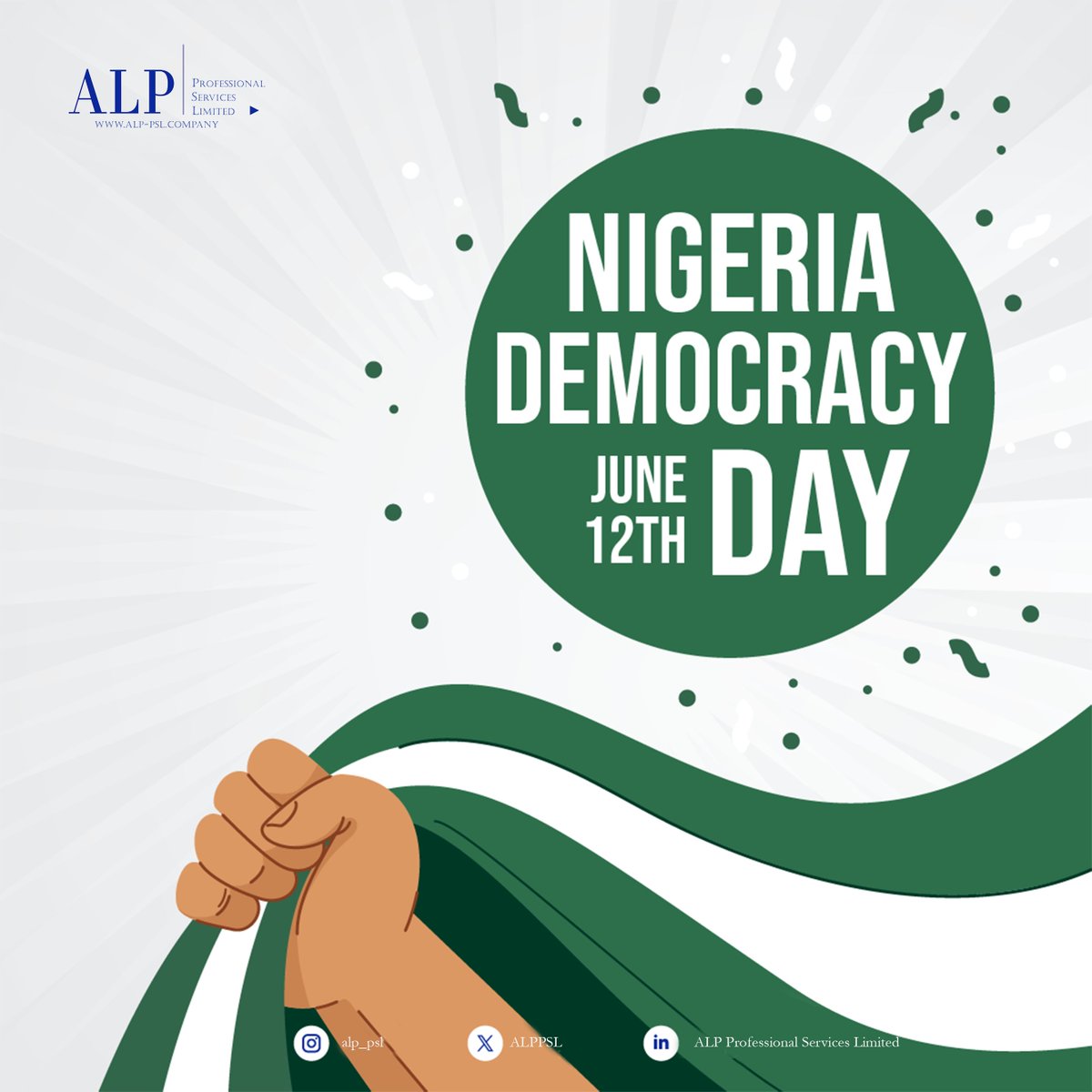 ALPPSL's tweet photo. Happy Democracy Nigeria!
#ALPPSL #HappyDemocracyDayNigeria #DemocracyDay #June12 https://t.co/g34RjUZCOh