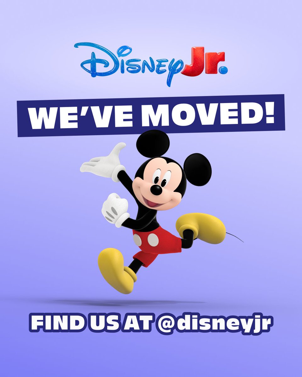It's official! To keep up with us, head over to @disneyjr 📦