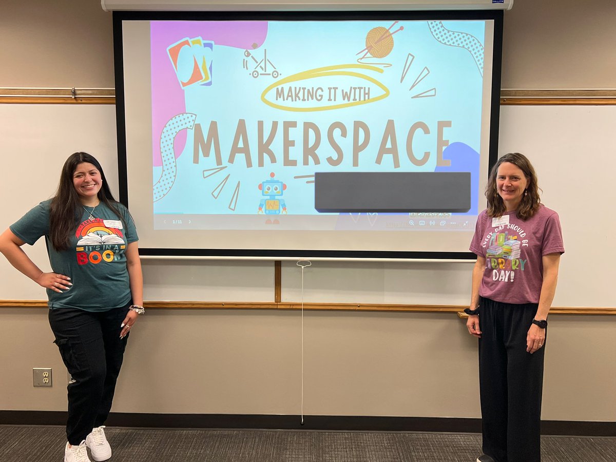 MillerIntLib's tweet photo. Presented today at the “Setting the Trend” Librarian Conference! 🧩♟️🎨 @MillerMavsAISD @PetroskyLibrary @Alief_Libraries https://t.co/OsZnQReDZg