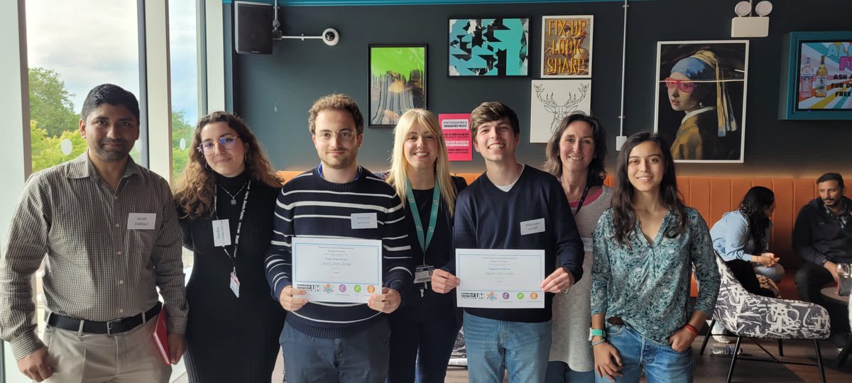 CERU-internship students at the Uni of Herts from Universidad Francisco de Vitoria and Universidad Autonoma de Madrid with their research supervisors Maria Braoudaki &amp; Shoib Shidiqui and the Head of the International Collaboration at CERU SRUK Cristina Barrero
<a href="/uniofhertslms/">uh</a>