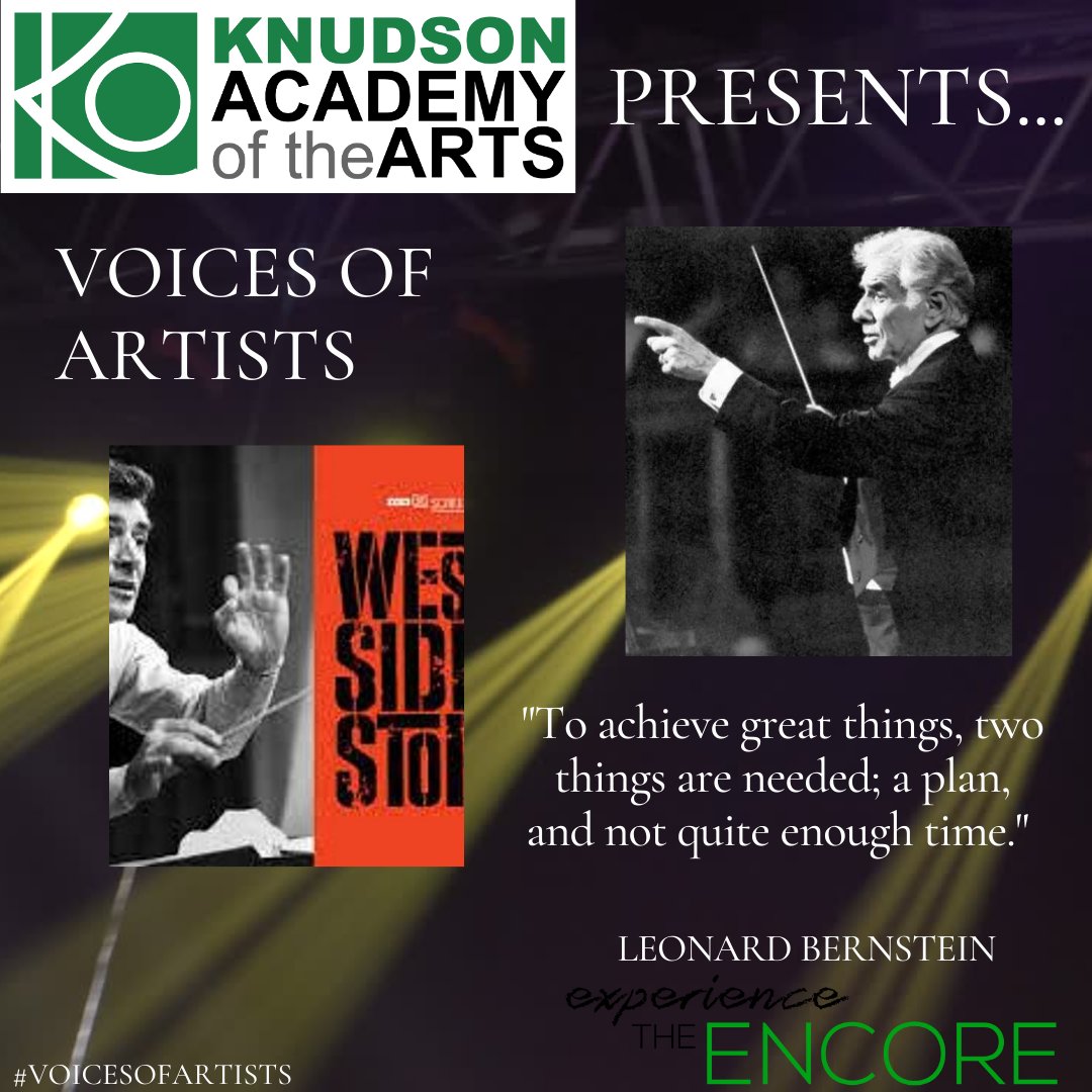 Today we honor Mr. Leonard Bernstein. #TonightTonight #VoicesofArtists #KOHonors #CelebratingGreatness #Summerbreak2024