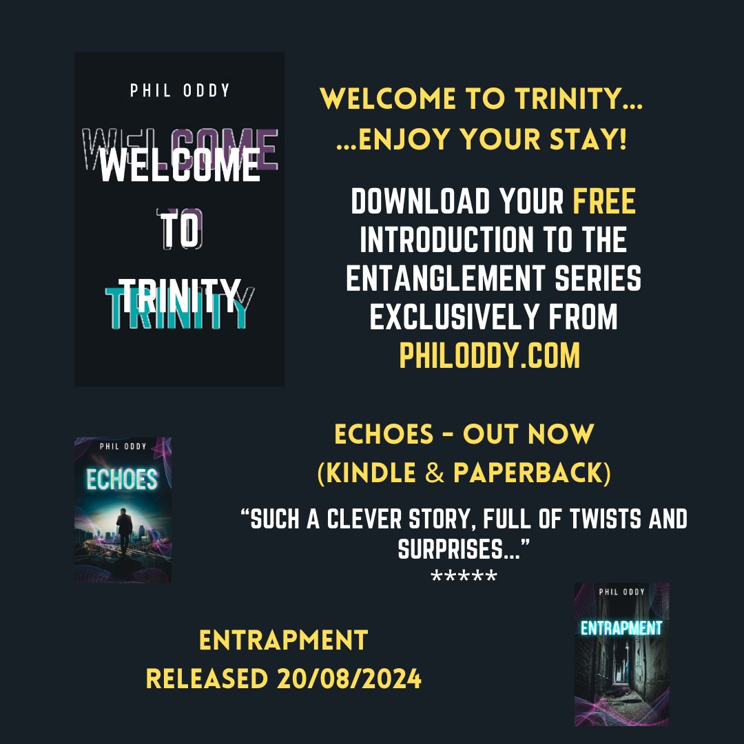 philoddy's tweet image. Unlock the secrets of Trinity! Download your FREE copy of &quot;Welcome To Trinity,&quot; the thrilling prequel novella to the Entanglement series. Dive into a world of mystery and adventure today! 📚✨

🔗 BookHip.com/WRHTWAH

#FreeBook #WelcomeToTrinity #EntanglementSeries #BookLover