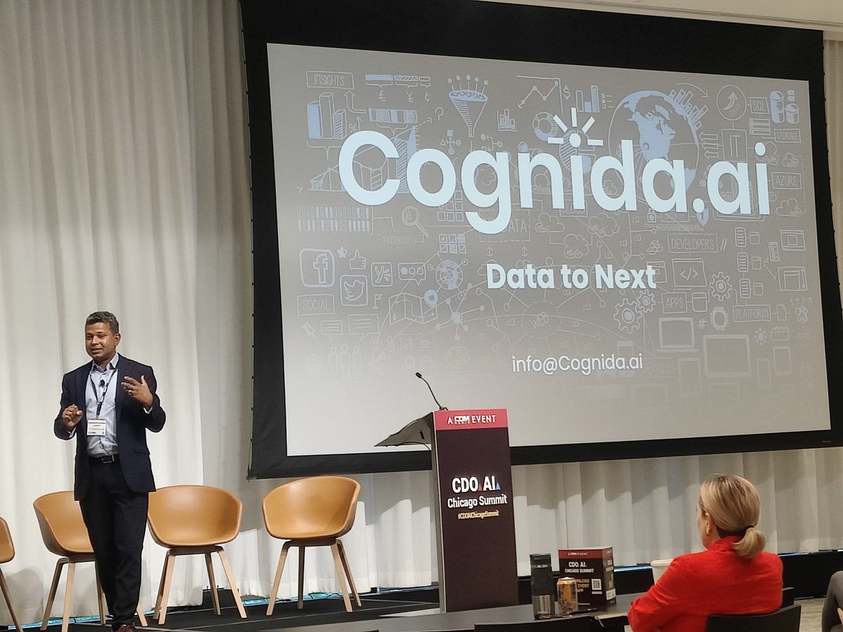 Innovation Session - Debkrishna Acharya, Leader of Consulting &amp; Innovation in AI at Cognida.ai talks about business leaders  can effectively leverage Practical AI solutions to drive successful outcomes. 
#artificialintelligence #chicago #itleaders #dataleadership