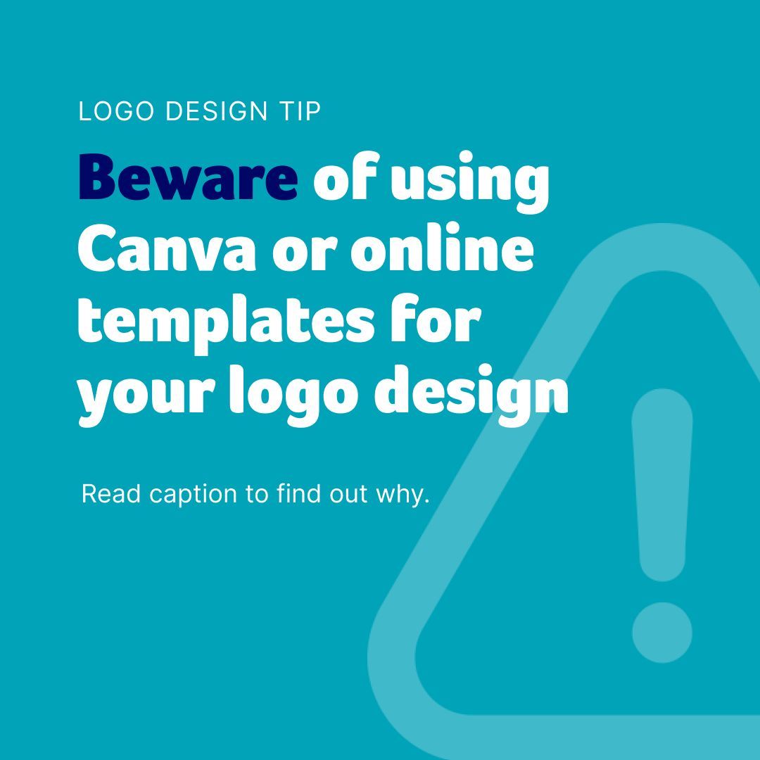 Logo Design Tip: Be cautious with Canva &amp; online templates. While convenient, they lack exclusivity &amp; trademark rights. Consider custom designs for unique branding &amp; protection. 💼💡 #LogoDesign #BrandingTips