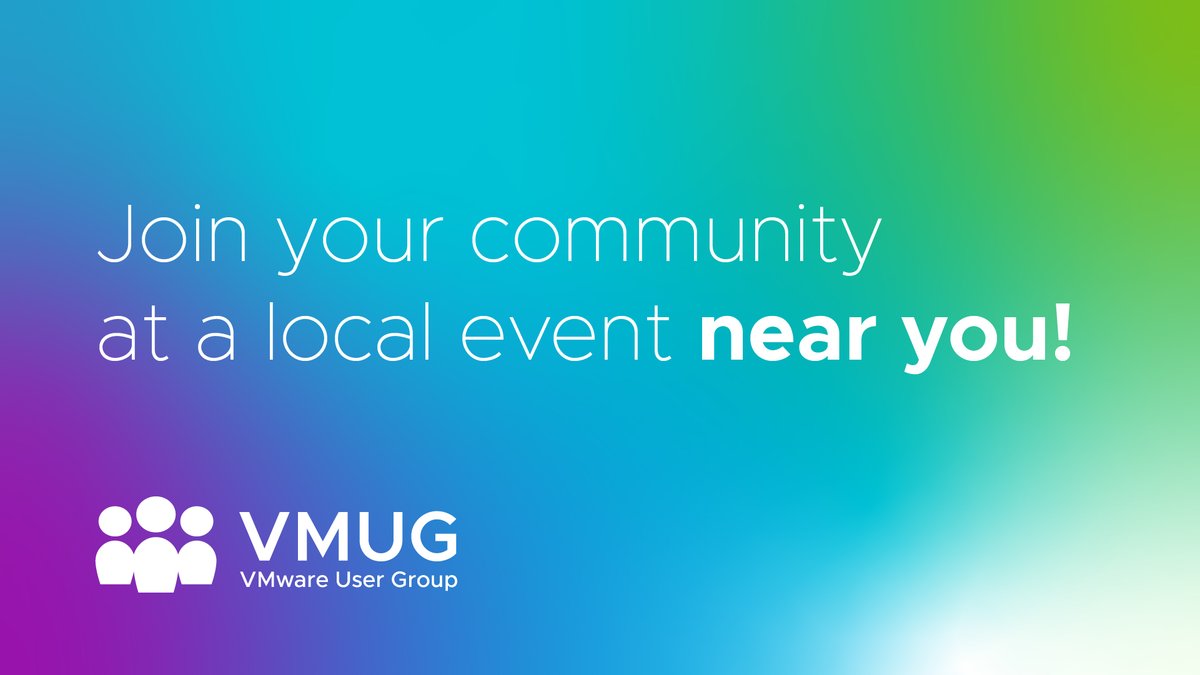 Have you been to a VMUG community event this year?

Join <a href="/ChicagoVMUG/">Chicago VMUG</a>, <a href="/SeattleVMUG/">Seattle VMUG</a>, <a href="/SVvmug/">Silicon Valley VMUG</a>, <a href="/ReginaVMUG/">Regina VMUG</a>, <a href="/SanDiegoVMUG/">San Diego VMUG</a>, <a href="/mvmug/">Melbourne VMUG</a>, <a href="/OrlandoVMUG/">Orlando VMUG</a>, or <a href="/epVMUG/">El Paso VMUG</a> this week!

Find your community here: bit.ly/3ShOwXb