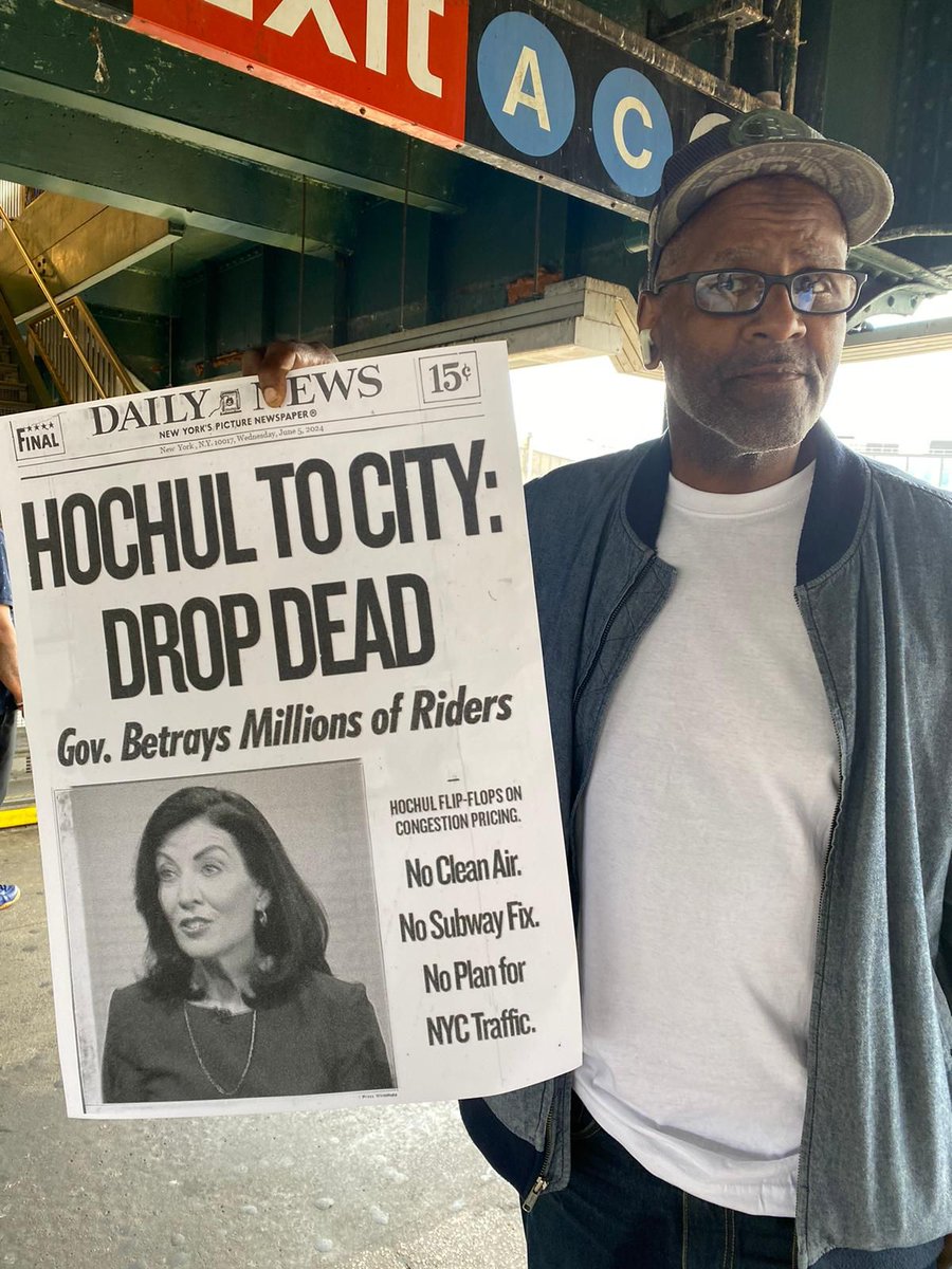 We're hitting the platforms to make sure riders know their long waits, delayed trains, and inaccessible stations are all thanks to <a href="/GovKathyHochul/">Governor Kathy Hochul</a> and her disdain for the millions of New Yorkers who depend on our transit system.

This is #HochulsMTA.