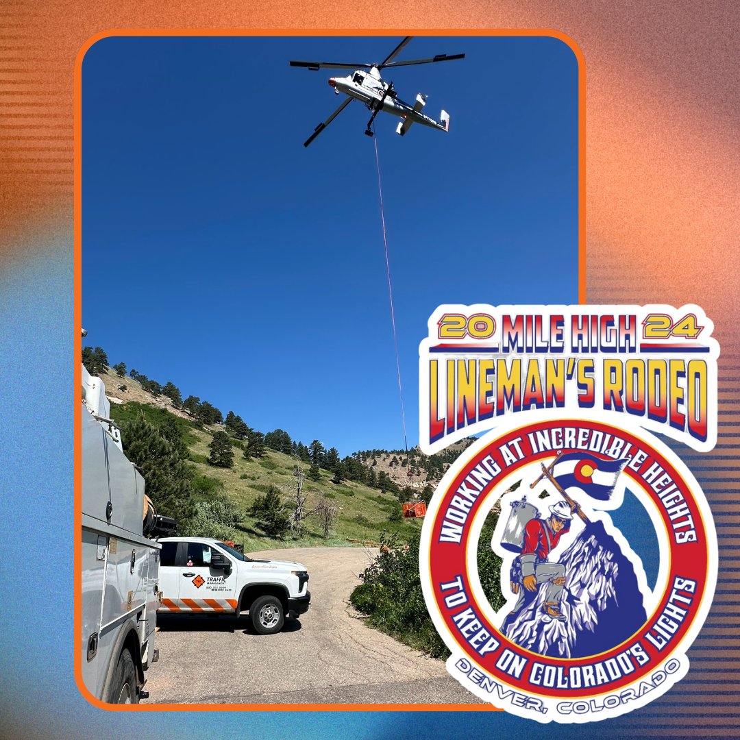 TMI_Safety's tweet photo. We're thrilled to have attended the 2024 Mile High Lineman's Rodeo in the Denver, CO this past weekend! It was incredible to witness the talent and dedication of all the linemen who participated. 🙌

#MileHighLinemansRodeo #SeriousAboutSafety https://t.co/8BYv9wRQ7S