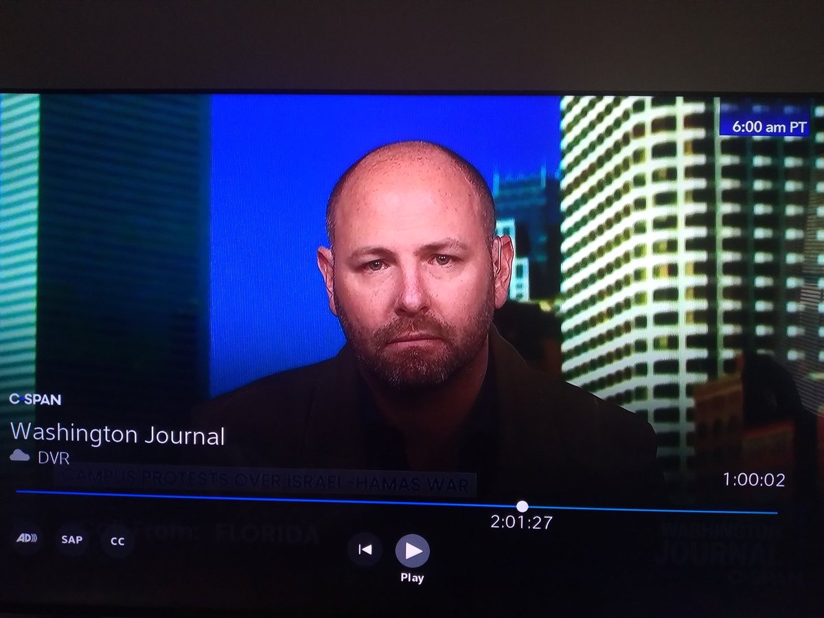 GoldenRuleEduc's tweet photo. @cspanwj @phelamele @cspan
MichaelBroward FL asks Mr Jacoby: Hillsdale College&amp; FL Gov Desantis have had US textbook publishers remove "wokeness"&amp; Gov Newsom has called them out&amp; he heard about it here on @cspan! Evolution is as much Cooperation as Competition&amp; does NOT Optimize! https://t.co/ajXtb46ak2