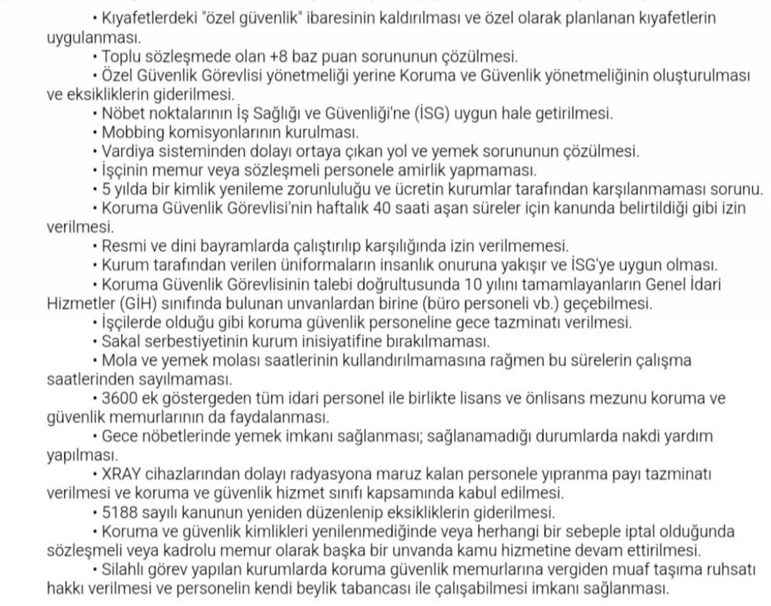 #kamukorumamemurlari Kamuda Çalışan Koruma Ve Güvenlik Memurları yeni bir yasal düzenlemeye gidilerek kişilerin keyfiyetine bırakılmadan anayasal güvence altına alınmasını istiyor <a href="/RTErdogan/">Recep Tayyip Erdoğan</a> <a href="/DIBAliErbas/">Prof. Dr. Ali Erbaş</a> <a href="/AliYerlikaya/">Ali Yerlikaya</a> <a href="/dinckadir43/">Kadir Dinç</a> <a href="/IsliyenDr/">Burhan İŞLİYEN</a> <a href="/adalet_bakanlik/">T.C. Adalet Bakanlığı</a> <a href="/csgbakanligi/">T.C. Çalışma ve Sosyal Güvenlik Bakanlığı</a>