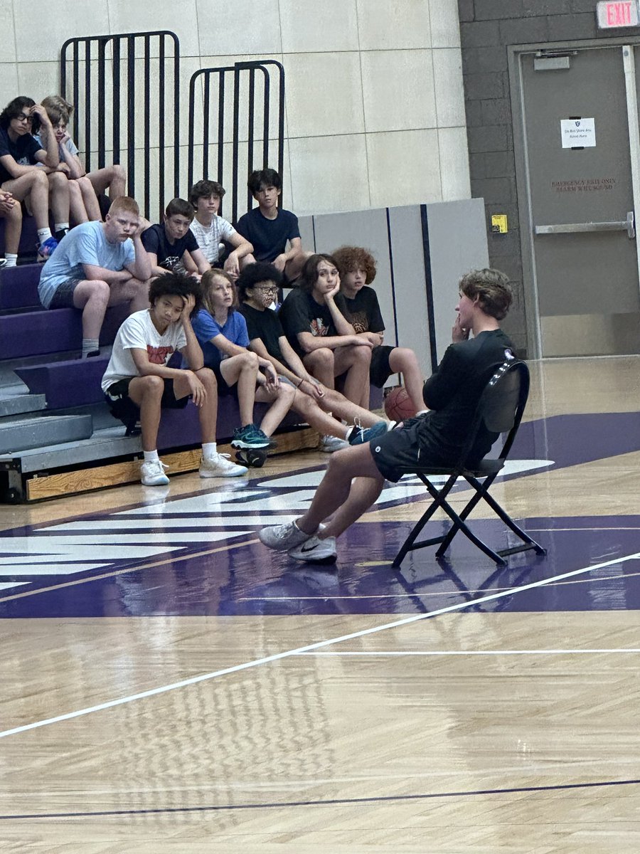 Young men giving back and sharing knowledge. 💜🤍💜🤍💜 #RollToms