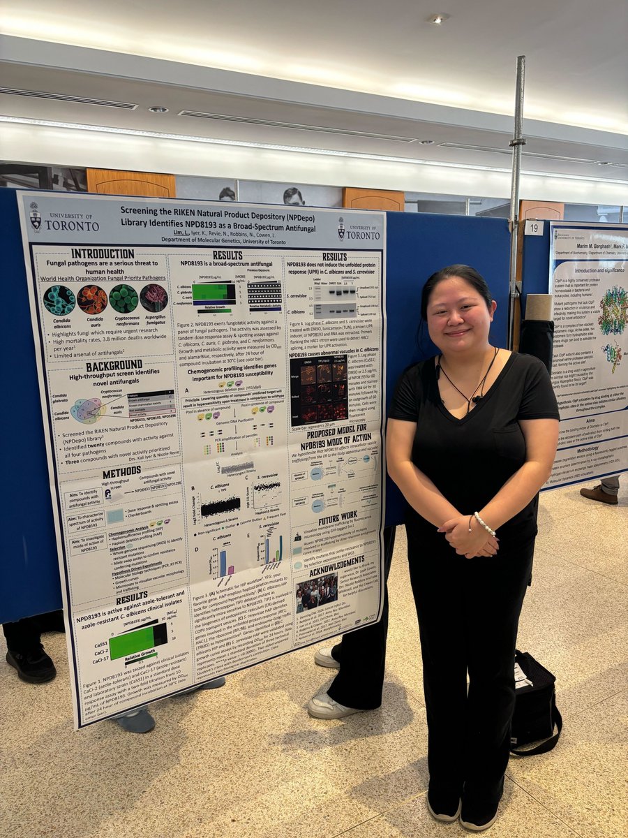 CowenLab's tweet image. More research posters from @UofTEPIC
2024 Microbiology and Infectious Diseases Research Day focused on chemical biology and functional genomic approaches to understand and combat the fungal pathogen Candida albicans