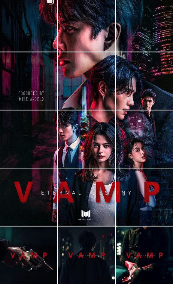 siqueirinhabl's tweet photo. 🔊Sem data de estreia!!! 

Bem-vindo ao mundo dos Vampiros!!! 

Mikinho atualizou o feed, temos pôster oficial com atores divulgados e as três pistas. 

#VampTheSeries é protagonizada por #MikeÂngelo, #JeffSatur, #Luke, #Becky, #Chanaya e #First. https://t.co/t3cGvjjev6