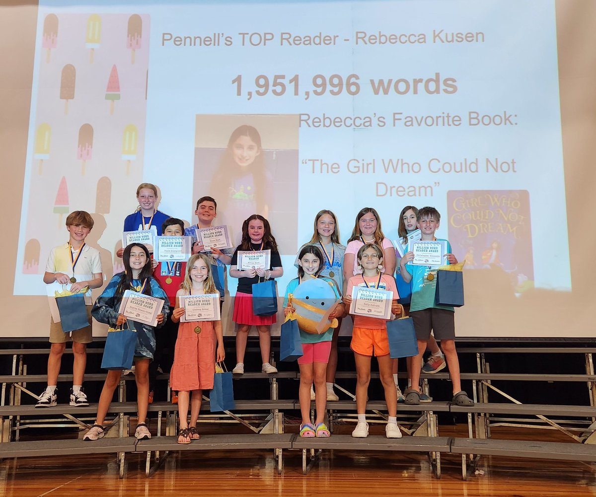 Pennell Penguins (@pdsd_pennell) on Twitter photo Congratulations to the million word readers! Rebecca Kusen was our top reader this year with around 2 million words read. Wow! <a href="/PennellPTO/">pennellPTO</a> <a href="/PennDelco/">Penn-Delco SD</a> Congratulations to the million word readers! Rebecca Kusen was our top reader this year with around 2 million words read. Wow! <a href="/PennellPTO/">pennellPTO</a> <a href="/PennDelco/">Penn-Delco SD</a>