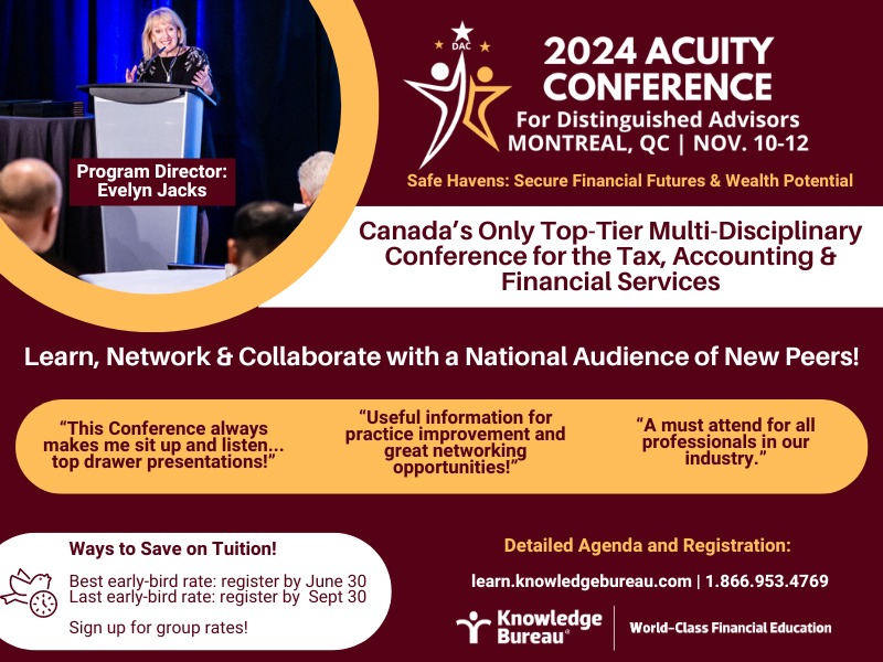 Bring National Attention to Your Business as a Biz Mall (Bronze) Sponsor at the 2024 Acuity Conference for Distinguished Advisors. 1 Complimentary registration included ($2,500 value). Save until June 30 early-bird deadline: learn.knowledgebureau.com/pages/acuity-2…