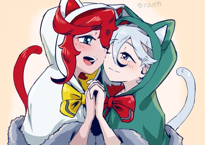 恋人の日なので学生時代スレッタちゃんと&ミオリネさん再掲#水星の魔女#スレミオ大好き 