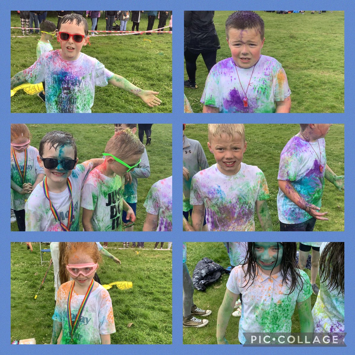 P4_3MorayPS's tweet image. We loved the colour run yesterday, thank you @MorayPSpta for arranging it for us all. 💜💙💛