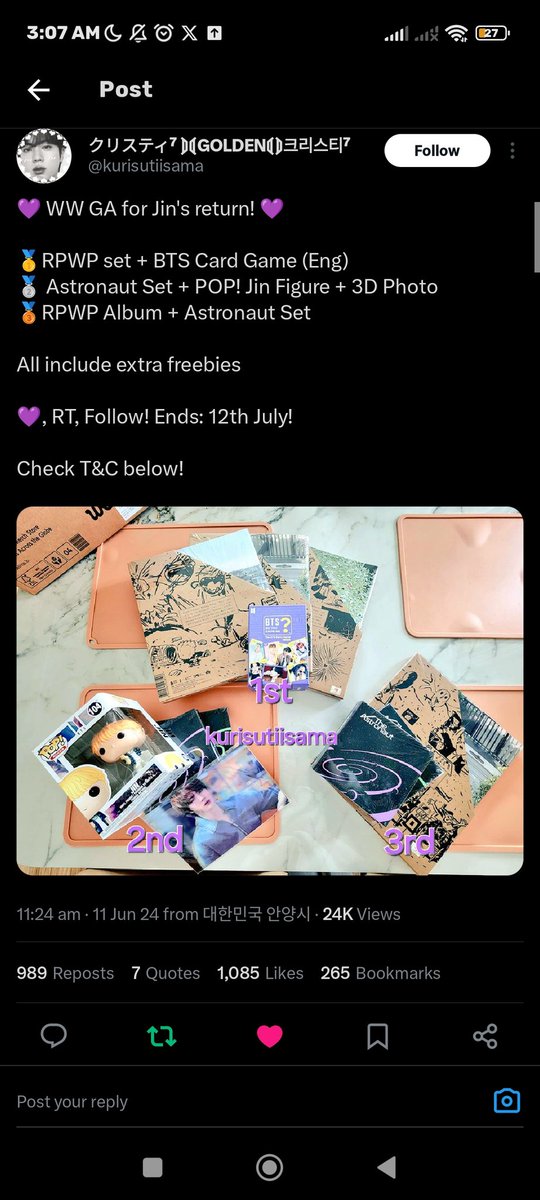 _joerassicworld's tweet photo. @kurisutiisama yayy donee https://t.co/eCrRBPt1Bu