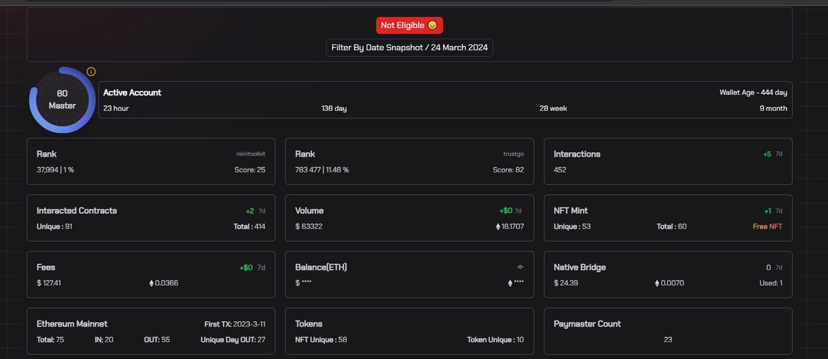 VolovenkoY's tweet photo. @AntonProfiT @zksync Thank you zkSync, I worked long and hard on your network and such an attitude. Why did wallets with almost no activity receive an airdrop, while people like me just sucked balls? https://t.co/HWHMJWxea4