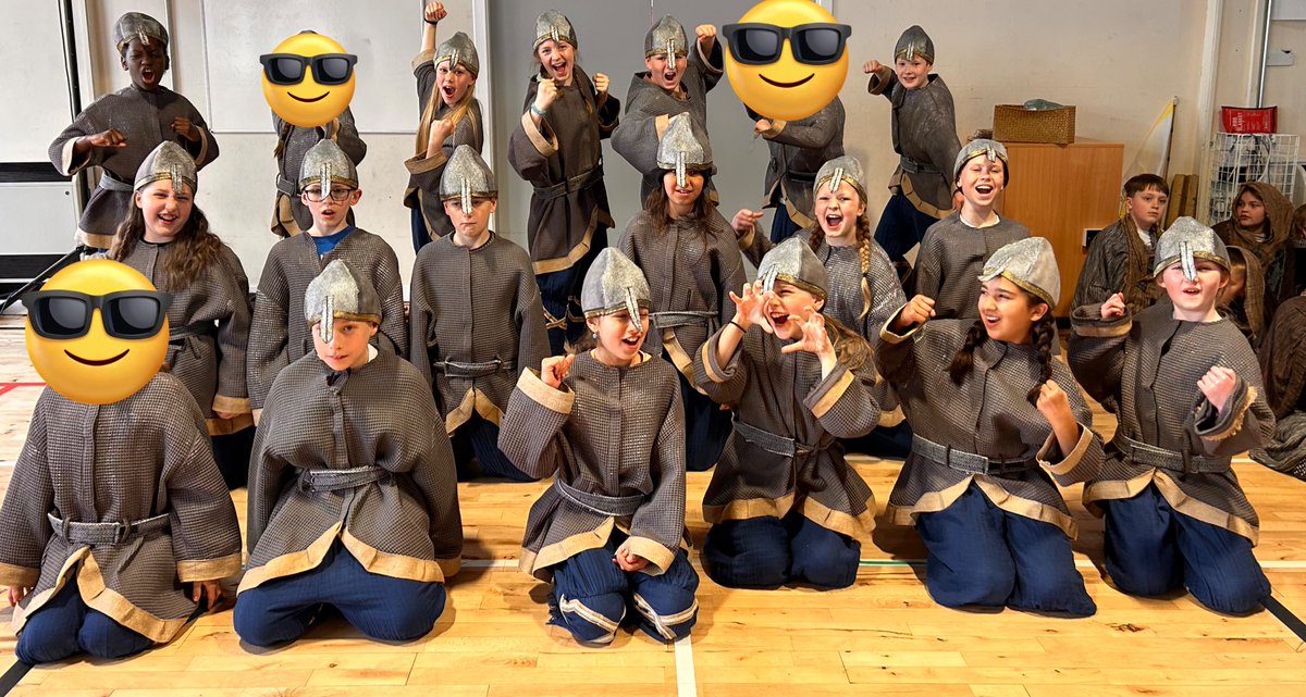 MsFBrown4's tweet photo. What an amazing performance P5 and P6 did with @ScottishOpera today!! I’m so proud of them all! Here are P6a showing off their Viking costumes. @FoxCovertPS https://t.co/iqLWtxCykE