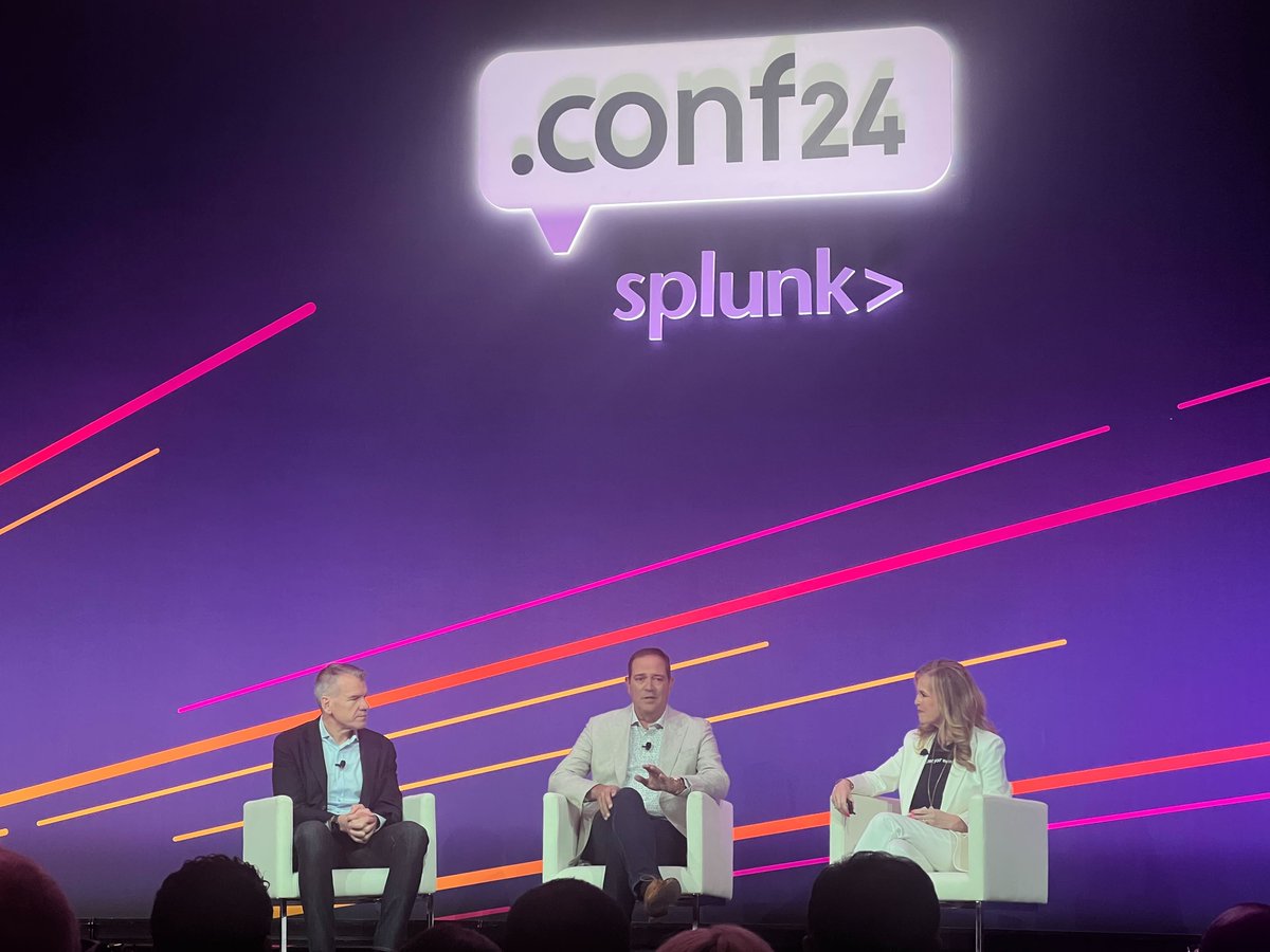 splunk's tweet image. Next up, @garylsteele and @ChuckRobbins join @GretchenOHara on the #SplunkGPS stage to share their vision for the Splunk + @Cisco partner community. 

(No spoilers...but it&apos;s safe to say our shared future is pretty dang bright. 😎)