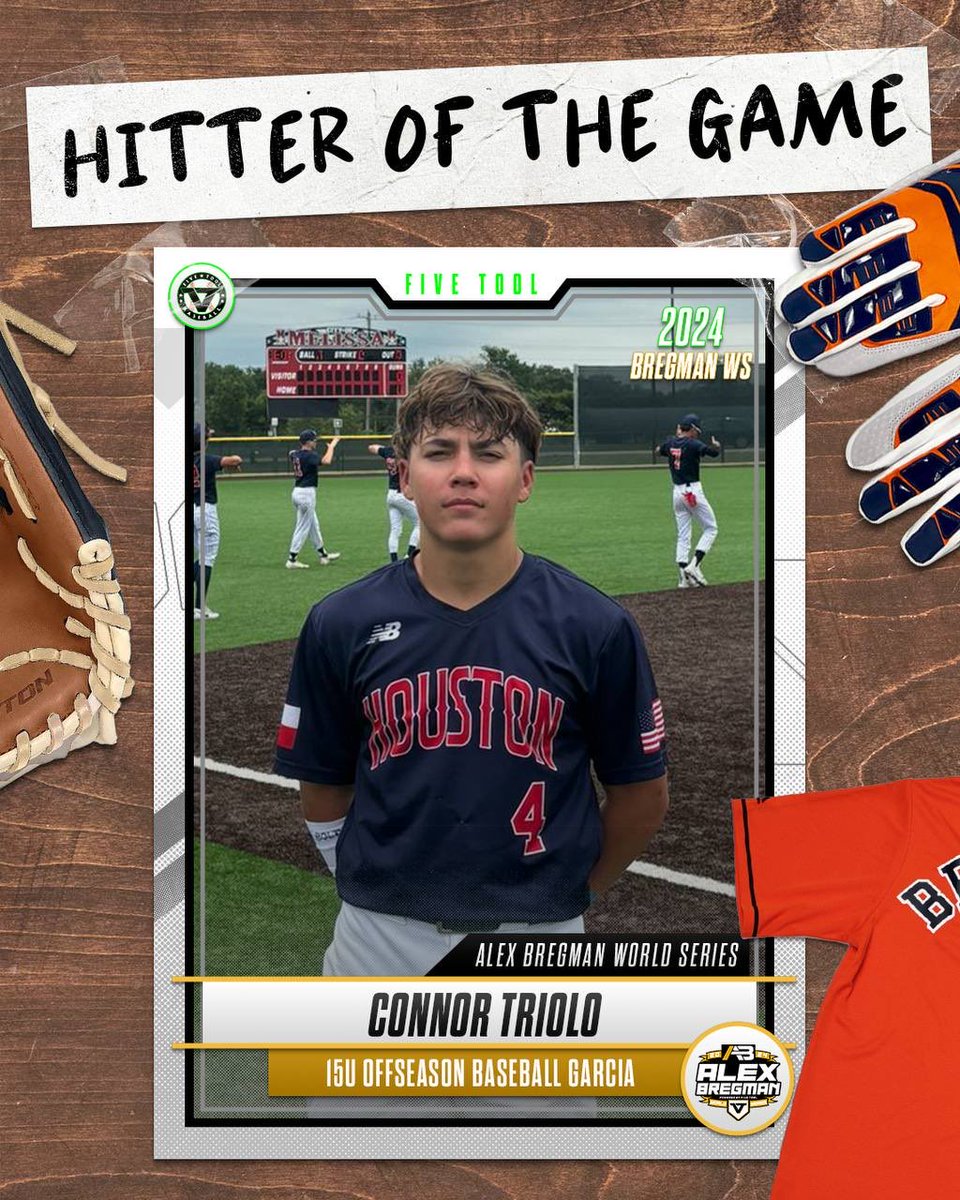 #BregmanWS F: <a href="/OFFSEASON_BB/">Offseason Baseball</a> Garcia 4, Tulsa Sandlot Ramos 0
PoG: Hunter Sage 7.0 IP, 3K, 2H, 0R
Hitter: Conner Triolo 2-2, 2RBI, R