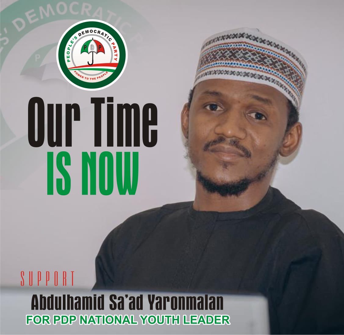 PDPNYVanguard's tweet photo. Hope for the youth, hope for the party!

@OficialPDPNig will be boom higher with @AbdulhamidYaro4 as the National Youth Leader. 🔥🔥🔥 https://t.co/P4DfZX1acX