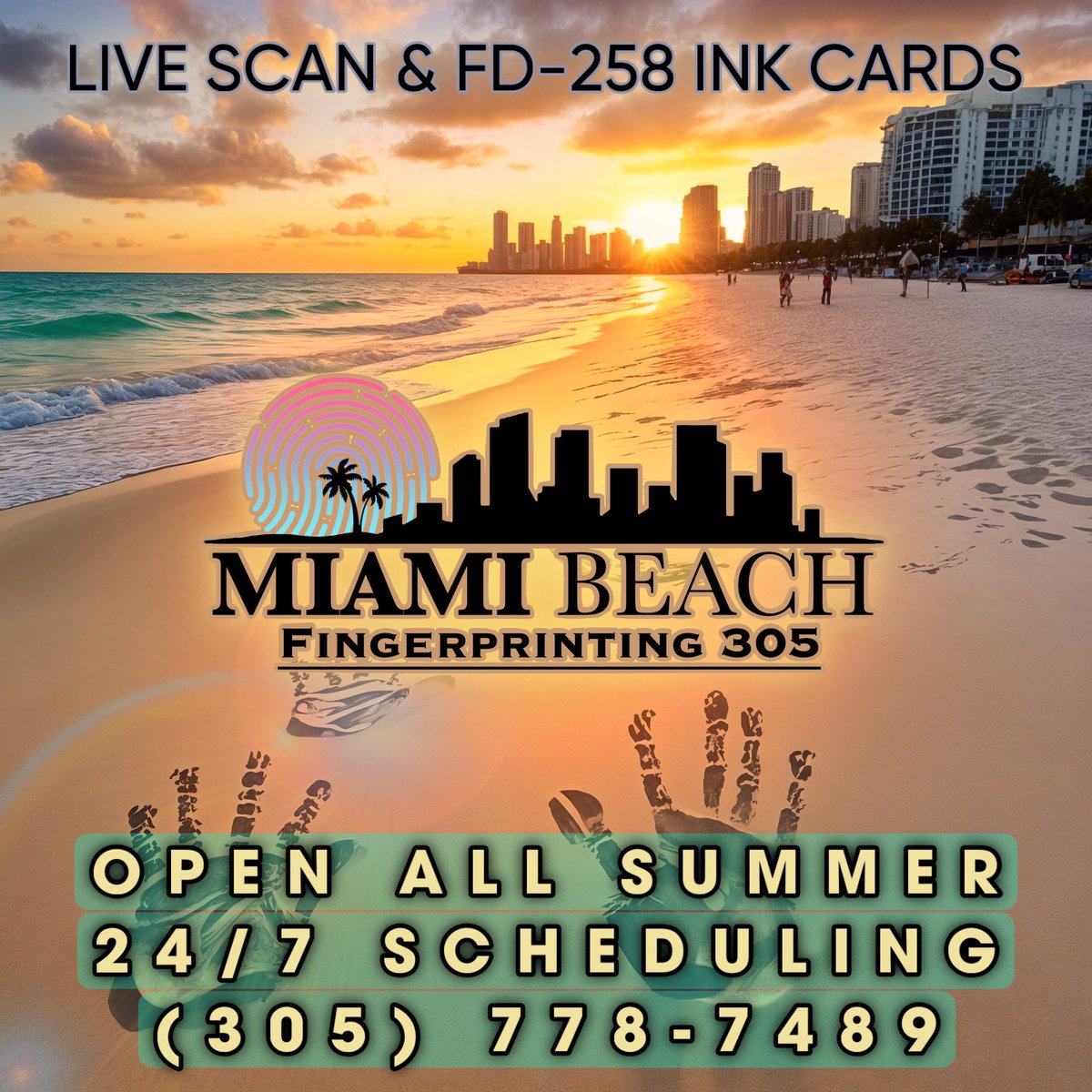 MBMarketing305's tweet photo. Live Scan fingerprinting and FD-258 ink fingerprint cards available 24 hours 7 days in Miami Beach.
MIAMI BEACH FINGERPRINTING 305 ✋🌴
https://t.co/55ty06EuoD https://t.co/Y9mNx7LkDZ