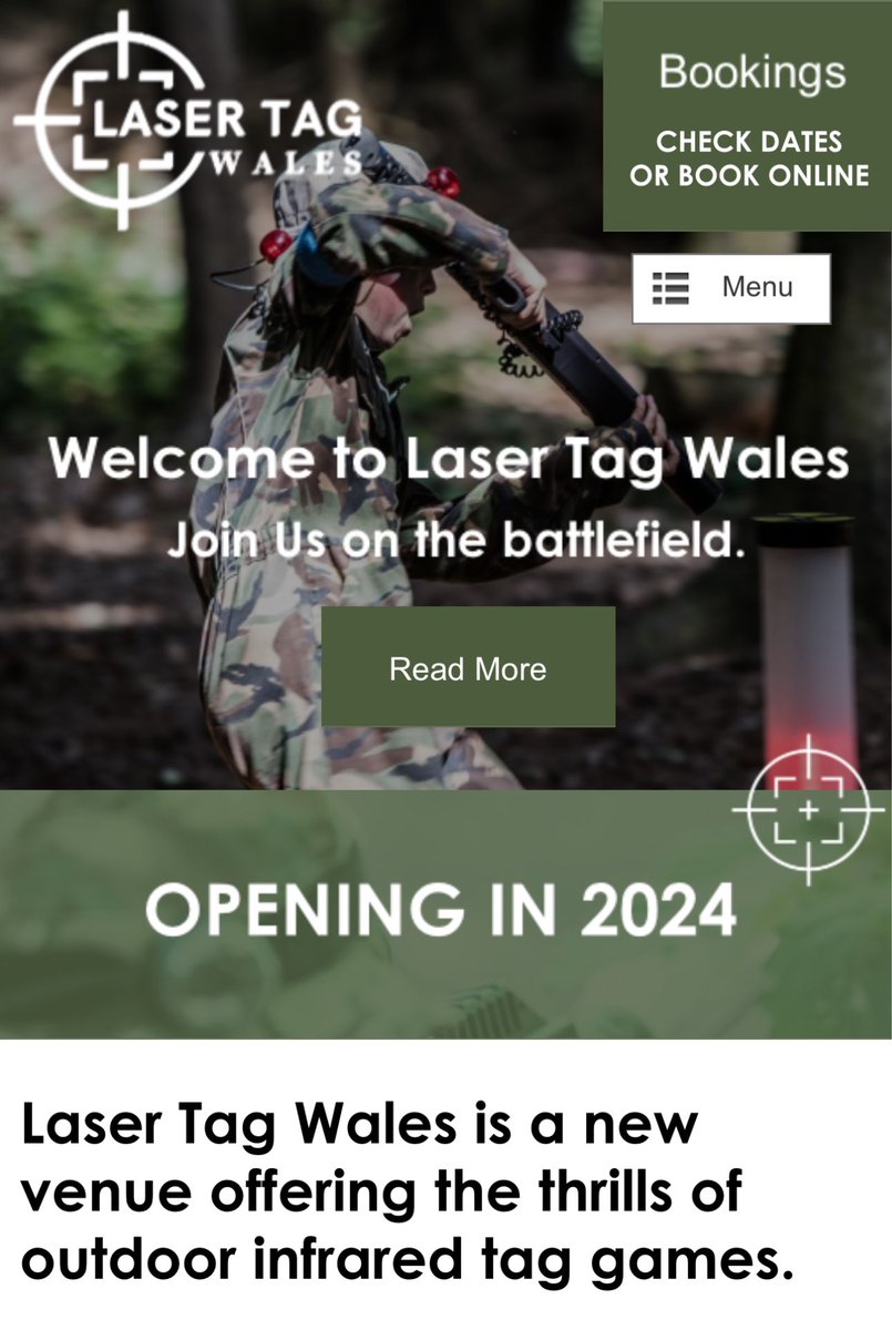 Viewwebdesign's tweet image. New website with domain &amp;amp; hosting package for Laser Tag Wales  #websitedesign #thankyou #madeinwales