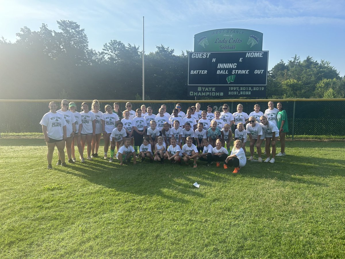 WSColtsSoftball's tweet photo. SOFTBALL CAMP: Only a few spots remain for our last summer camp coming up June 24-27! We have a great time in this all skills camp where rising K-8 students get to work with our HS players and coaches. You can register for one of our last camp openings at https://t.co/IjSYBwoF8x https://t.co/Ah4kOV6q5E
