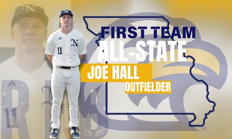 Congrats to Joe Hall—1st Team Class 6 All State. Joe has unlimited power and has had big hit after big hit for us the last two years. He had a monster year at the plate hitting .409, .516 OBP, 5 HR, and had 45 RBI’s. #RFB
