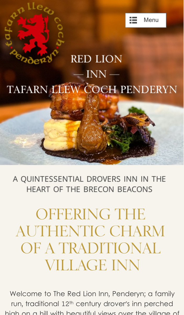 Viewwebdesign's tweet image. website with booking system, domain &amp;amp; hosting package for the Red Lion Inn in Penderyn #websitedesign #thankyou #madeinwales