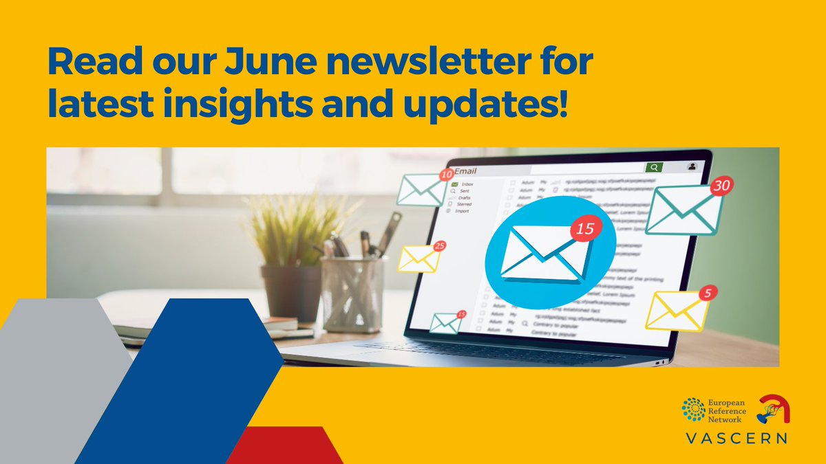 vascern's tweet image. 📢Did you know our June newsletter is out? Discover new research publications, upcoming webinar, and educational videos on rare vascular diseases! Stay informed and connected. 

Don&apos;t miss out!👉 bit.ly/3VmgkwB
#monthlynewsletter #rarediseases #researcharticles