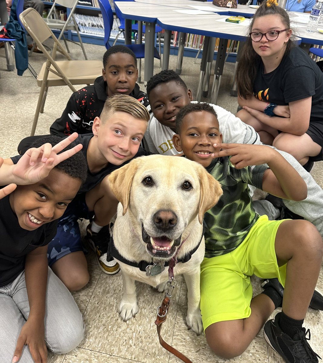 SupCittadino's tweet photo. The Voorhees Elementary School mentorship program was happy to invite Daisy to their end of the year celebration. https://t.co/dOfEoK7fRW