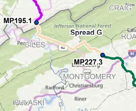 Documents appear to show 95 "anomolies" or defects and excavations to investigate and repair across approximately 224 miles along the Mountain Valley Pipeline route. NO INSPECTIONS reported along the steepest and most difficult portion, in Spread G.