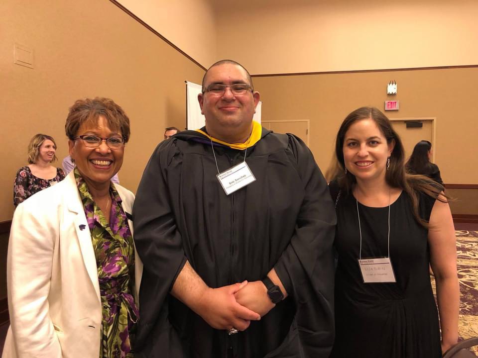 Congrats to <a href="/DrLisaRubin/">Dr. Lisa M. Rubin</a> for winning the <a href="/nfoura/">N4A</a> distinguished service award. Dr. Rubin is an excellent recipient. She was one of my professors at <a href="/KState/">K-State</a>. She is still advising me as I consider programs to earn my EDD. This is graduation 2018 with Dr. Rubin &amp; Dr. Wright-Carroll.