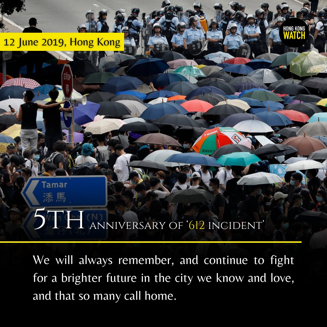 Hong Kong Watch stands in solidarity with #HongKongers commemorating the fifth anniversary of the ‘612 incident’

hongkongwatch.org/all-posts/2024…
