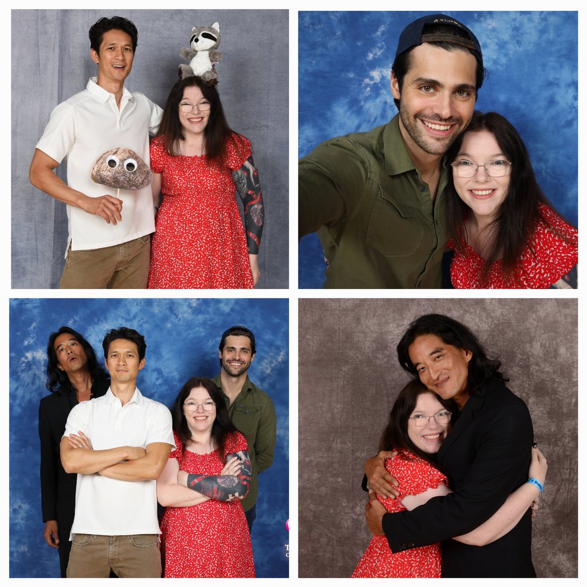 vikkinugent's tweet image. @TalkConvToMe These are 4 of my favourite #THOS4 photos... I have too many &apos;favourites&apos; to choose from. Was this really 2 years ago? 😳 

@HarryShumJr @MatthewDaddario @jackntbox