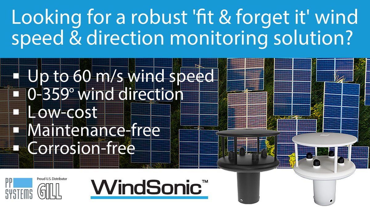 pp_systems's tweet image. Need a #windsensor for high wind speeds? This #2axis #ultrasonic #anemometer is ideal for harsh environmental conditions including #marine, #offshore (ships, #databuoys) & land-based installs. No onsite maintenance required! Learn more! bit.ly/wson @gillinstruments