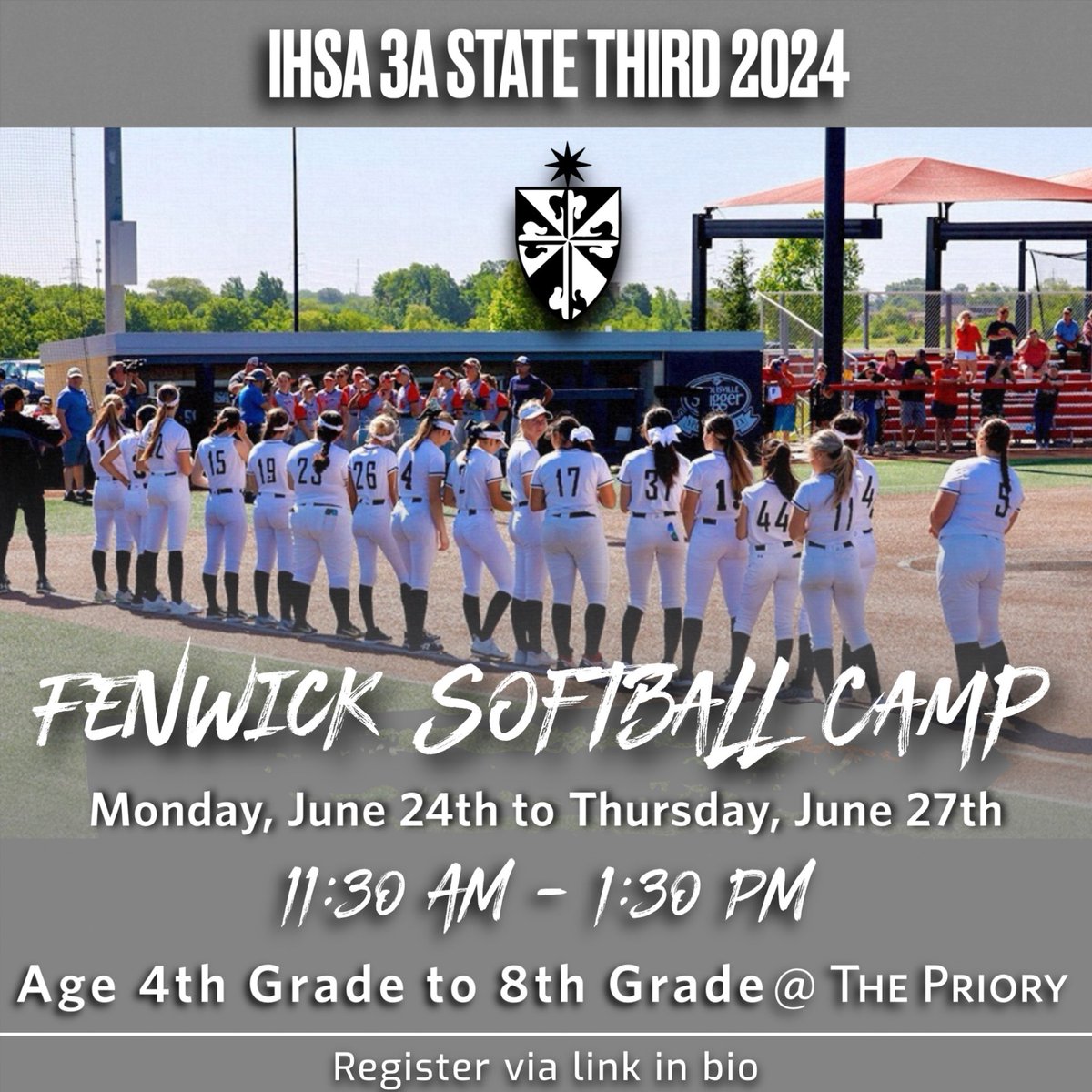 Our 2024 Fenwick Softball Camp is less than 2 weeks away! Register via the link in our bio. Come see what Friar Softball is all about!! #FriarPride #DoTheWork #Hustle <a href="/FenwickAD/">Fenwick Athletics</a> <a href="/fenwickfriars/">Fenwick High School</a>
