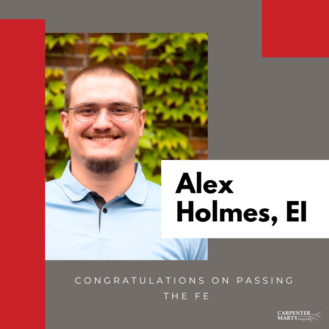 CMTran2013's tweet photo. Join us in celebrating our new team member, Alex, who successfully passed the Fundamentals of Engineering exam. Congratulations Alex! 🎉 #EngineerInTraining https://t.co/SpaDL68YHH