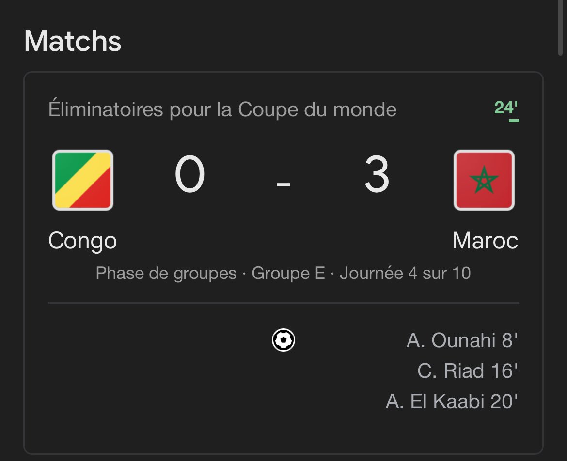 OmarZonee91's tweet photo. Je poucave le Congo Brazza ils s’font torché 3-0 au bout de 20 min… ça va être long https://t.co/i5jvTsZOf4