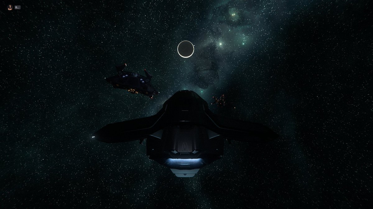 Whilst waiting in support mode for our fellow brethren to do their "stuff"... we found a really nice parking spot! :D #starcitizen